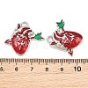 Rack Plating Alloy Enamel Pendants AL-CBA2B10-01P-04-3