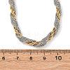 4MM 304 Stainless Steel Rope Chain Necklaces NJEW-Z095-01GP-02-4