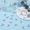 40Pcs Tibetan Style Alloy Chandelier Components FIND-SC0023-76-4