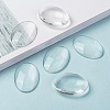 Transparent Oval Glass Cabochons LS-GGLA-R022-35x25-8