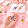 6Pcs Cat Eye Keychain KEYC-TAC00043-6