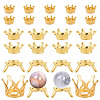 26Pcs 4 Styles Crown Alloy Display Stands for Gemstone FIND-AR0006-93G-1