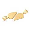 Ion Plating(IP) 304 Stainless Steel Split Pendants STAS-E195-03G-3