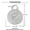 304 Stainless Steel with Crystal Rhinestone Pendants RB-OY001-19P-2