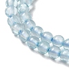 Natural Blue Topaz Beads Strands G-B090-A28-03-4