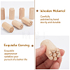 CHGCRAFT 12pcs 12 styles Round Wooden Traditional Chinese Moon Cake Molds AJEW-CA0004-24-3