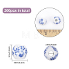 CHGCRAFT 200Pcs Handmade Porcelain Beads PORC-CA0001-14-2