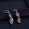 Alloy Enamel Hoop Earrings FS-WGD1429-01-3