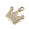 UV Plating Alloy Crystal Rhinestone Pendants RB-CBAD37D-34G-2