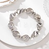 CCB Plastic Beaded Stretch Bracelets for Women BJEW-JB13007-1