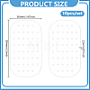 10Pcs Acrylic Earring Organizer Display Cards EDIS-WH0012-49B-2