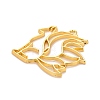 Alloy Open Back Bezel Pendants X-PALLOY-F280-03G-3