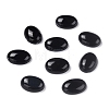 Oval Natural Dyed & Heated Black Agate Cabochons X-G-K020-18x13mm-01-3