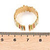 304 Stainless Steel Cuff Open Rings for Women RJEW-I113-02G-04-5
