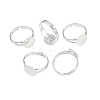 Brass Ring Components X-KK-C3044-10mm-S-5