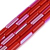 Electroplate Opaque Glass Beads Strands EGLA-Q132-02A-F01-1