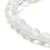 Opalite Beaded Stretch Bracelets BJEW-A117-B-07-6