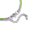Polyester Cord Braided Bracelet Makings MAK-Z003-01P-31-3
