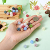  36Pcs 12 Colors Handmade Glass Woven Beads WOVE-TA0001-08-14