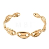 304 Stainless Steel Mariner Chain Cuff Bangles for Women SA-CBA82C8-07G-4