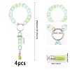 4Pcs Wristlet Keychain Acrylic Curb Chain Keychain Bracelet KEYC-CA0001-38-2
