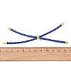 Adjustable Round Braided Microfiber Leather Cord Bracelet Making KK-CBAC260-01G-27-3