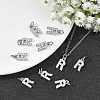 SHEGRACE Brass Micro Pave Clear Cubic Zirconia Pendants XGRQ29664-394P-R-5