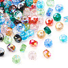  100Pcs 10 Colors Transparent Glass Beads Strands GLAA-TA0001-40-11