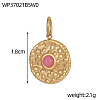 304 Stainless Steel & Natural & Synthetic Gemstone Beaded Pendants STAS-OY010-26G-6