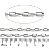 304 Stainless Steel Oval Link Chains CHS-K018-08P-2