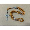 Wood Rosary Bead Necklaces FS-WG6BD27-02-1
