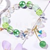 100Pcs Transparent Frosted Glass Beads Strands GLAA-CJ0002-04-7