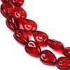 Transparent Glass Beads Strands GLAA-H038-03E-3