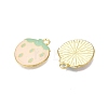 Light Gold Plated Alloy Enamel Pendants PALLOY-N176-26C-RS-2