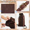 Flocking Fibre Drawstring Backpacks with PU Leather Straps and Alloy Clasps ABAG-WH20019-02B-5
