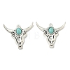 Bohemian Synthetic Turquoise Cattle Pendants FIND-Z112-01AS-04-1