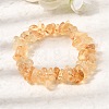 Heated Natural Citrine Chip Beaded Stretch Bracelets GG-CBA0FEA-01B-2