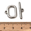 Non-Tarnish 304 Stainless Steel Toggle Clasps STAS-Q324-02P-3