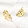 Brass Cuff Earrings EJEW-C186-14G-2