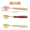 CRASPIRE Brass Wax Sticks Melting Spoon AJEW-CP0002-42-2