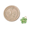 9Pcs Electroplate Glass Charms PALLOY-JF04759-2