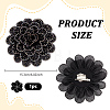 Polyester Flower Brooches JEWB-WH0020-130A-2
