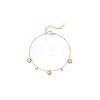 304 Stainless Steel Pave Clear Cubic Zirconia Charm Bracelets WG237FB-01-3