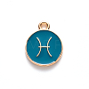 Alloy Enamel Pendants ENAM-S124-01B-05H-2