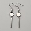 314 Stainless Steel Earring Hooks STAS-WH0046-01E-1