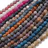 Natural Weathered Agate Beads Strands G-P538-A01-1