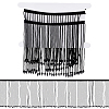 1 Yard Glass Beaded Tassel Ribbon DIY-FG0010-38A-1