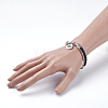 Natural Lava Rock Beads Bangles BJEW-JB03453-01-3