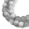 Frosted Crackle Glass Beads X1-GLAA-U001-8mm-M06-2