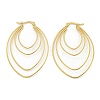 304 Stainless Steel Earrings for Women EJEW-E305-13G-1